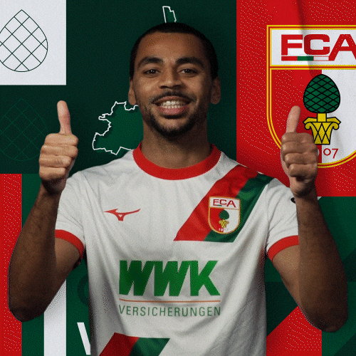Football Thumbs Up GIF by FC Augsburg 1907