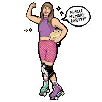 Skate Park Roller Skating Sticker