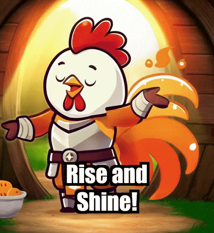 Rise And Shine Morning GIF by Zorooster