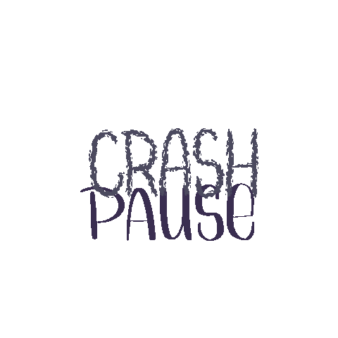 Crash Pause Sticker by Handbeschriftetes