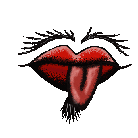Lips Tongue Sticker