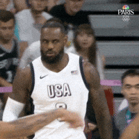 Lebron James Sport GIF by NBC Olympics