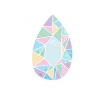 rainbow crystal Sticker by By Invite Only