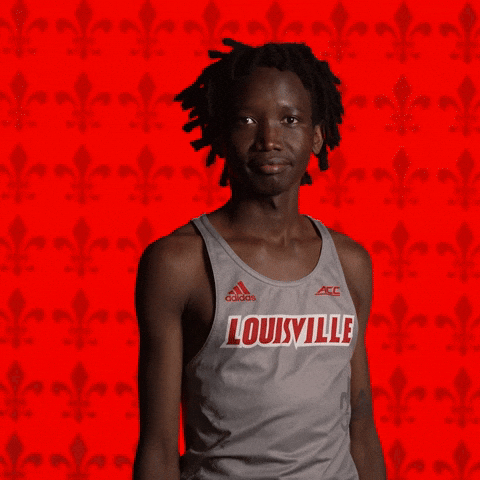 Track Field Go Cards GIF by Louisville Cardinals