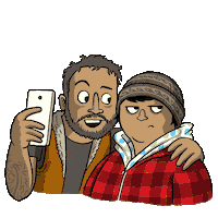 selfie ricky baker Sticker by Madman Films