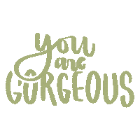 Calligraphy You Are Gorgeous Sticker