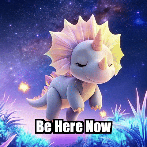Be Here Now Mindfulness GIF by Divineasaur
