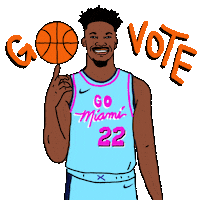 Nba Playoffs Basketball Sticker by #GoVote