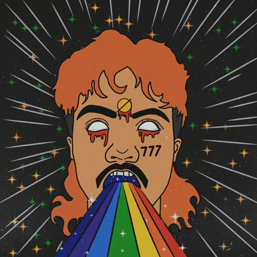 GRA-HAM art cool rainbow 80s GIF