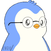 Penguin Think Sticker by Pudgy Penguins