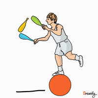 drawify man focus balance juggle GIF