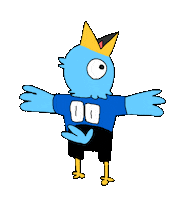 Feed Me Bird Sticker by sarahmaes