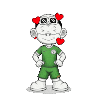 Super Eagles Green Jersey Sticker by Zhot Shop