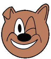 Happy Puppy Sticker