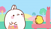 easter sunday friends GIF by Molang