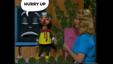 hurry up black board GIF