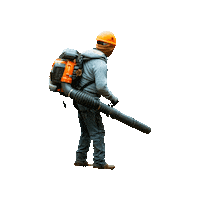 Hard Hat Leaf Blower Sticker by JC Property Professionals