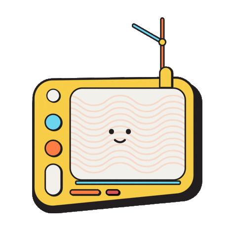 widianiely tv cartoon illustration sticker Sticker