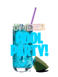pool party yes Sticker by UV Vodka
