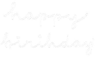Happy Birthday Text Sticker