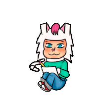 lixisugoi cat draw gato paint Sticker