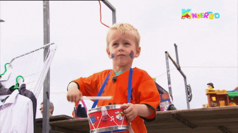 little boy orange GIF