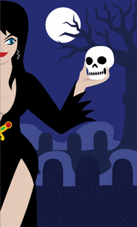 elvira GIF by aaron frey 