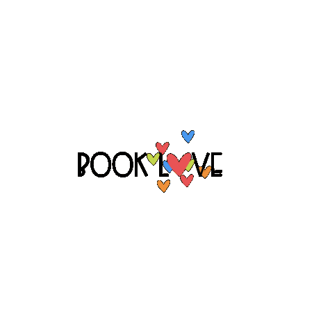 Book Love Hearts Sticker