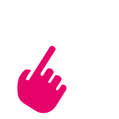 Pink Hand Sticker by Stadtwerke Essen