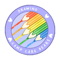 Drawing Camp Sticker by Care Bear Stare!