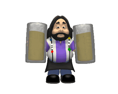 Drunk 3D Sticker