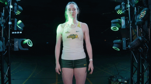 Track Bison GIF by NDSU Athletics