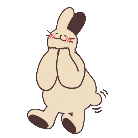 tsengtoudesign giphyupload love bunny rabbit Sticker