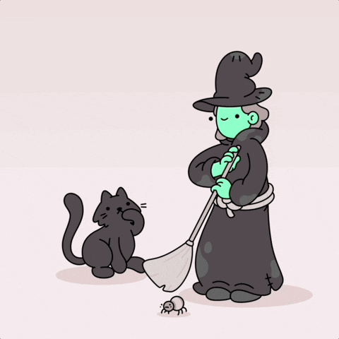 Black Cat GIF by doodles