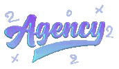 Logo Gradient Sticker by The Agency PR