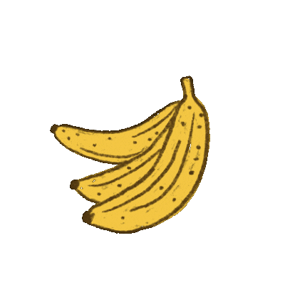 piccola_erin giphyupload bananas erincunningham studiopiccola Sticker