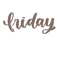 Days Of The Week Friday Sticker