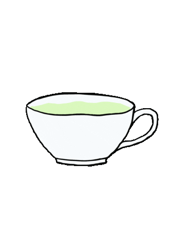 coordinatecreative green tea latte matcha Sticker