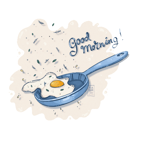 Good Morning Egg Sticker
