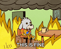This Is Fine GIF by BoDoggos