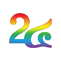 number24th rainbow pride colorful lgbtq Sticker