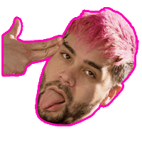 levenkhandj tongue uptempo frenchcore levenkhan Sticker