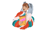 mad girl Sticker by Wastana Haikal