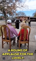 Mariachi Band Performs For Couples Anniversary