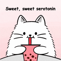 Treating Myself Bubble Tea GIF by MESA My Emotional Support Animal