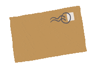 acornandpip happy post letter small business Sticker