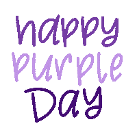 Purpleday Sticker