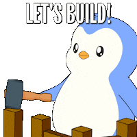 You Got This Work In Progress Sticker by Pudgy Penguins