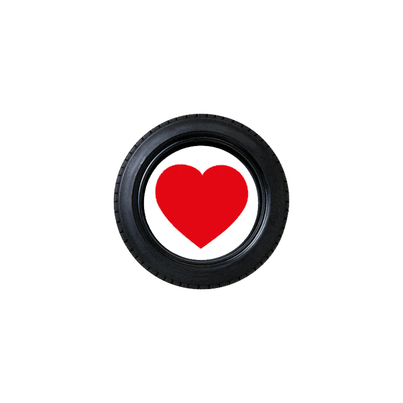 reifencom giphyupload heartbeat tyre tyres Sticker