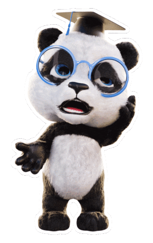 Panda Sticker by Optika Anda